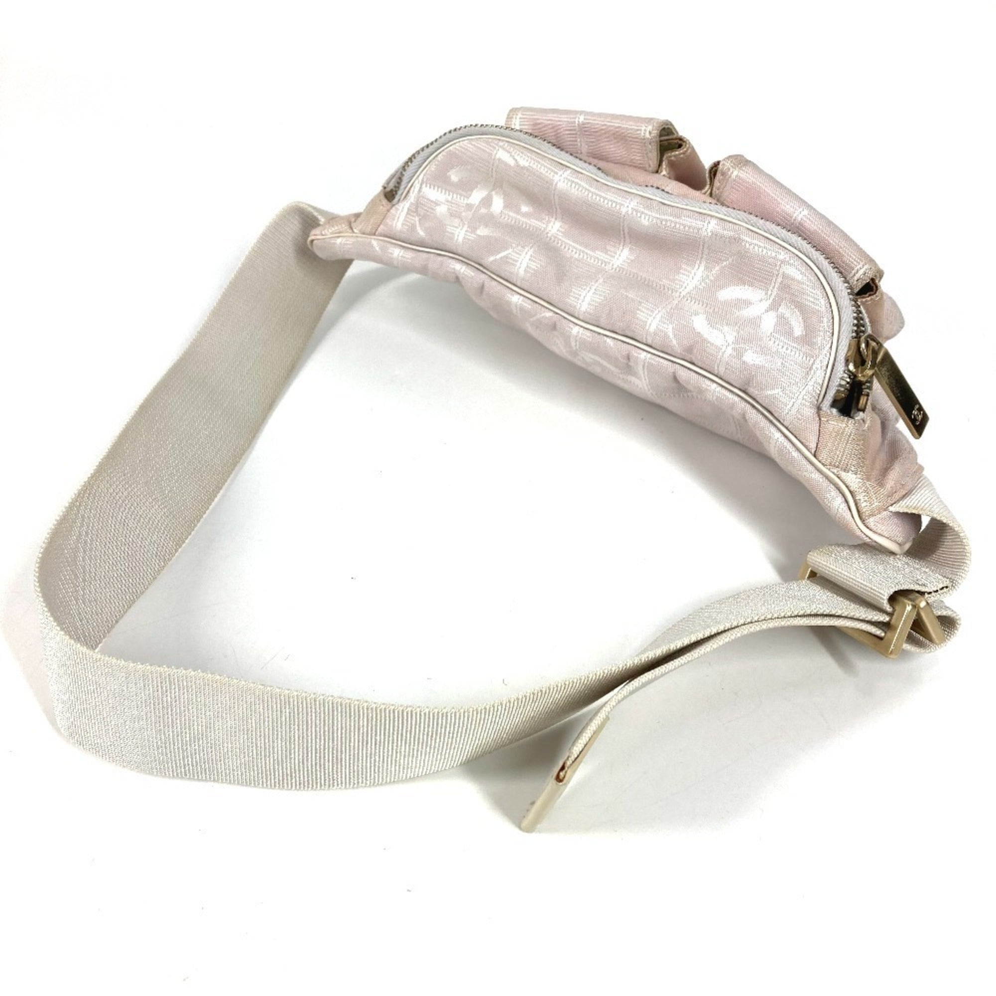 Chanel New Travel Line Pink Nylon Fanny Pack (Pre-Owned)