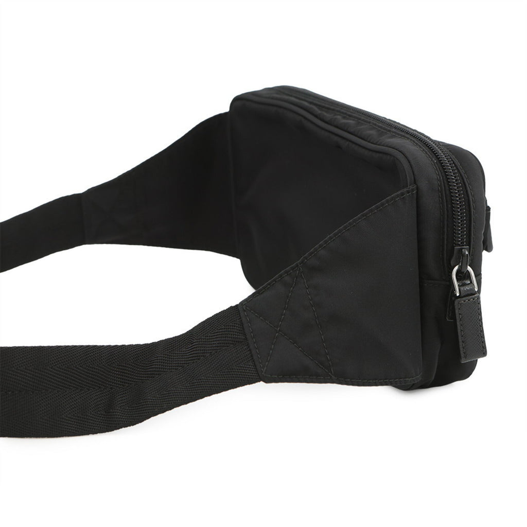 Prada Saffiano Black Nylon Sling Bag (Pre-Owned)