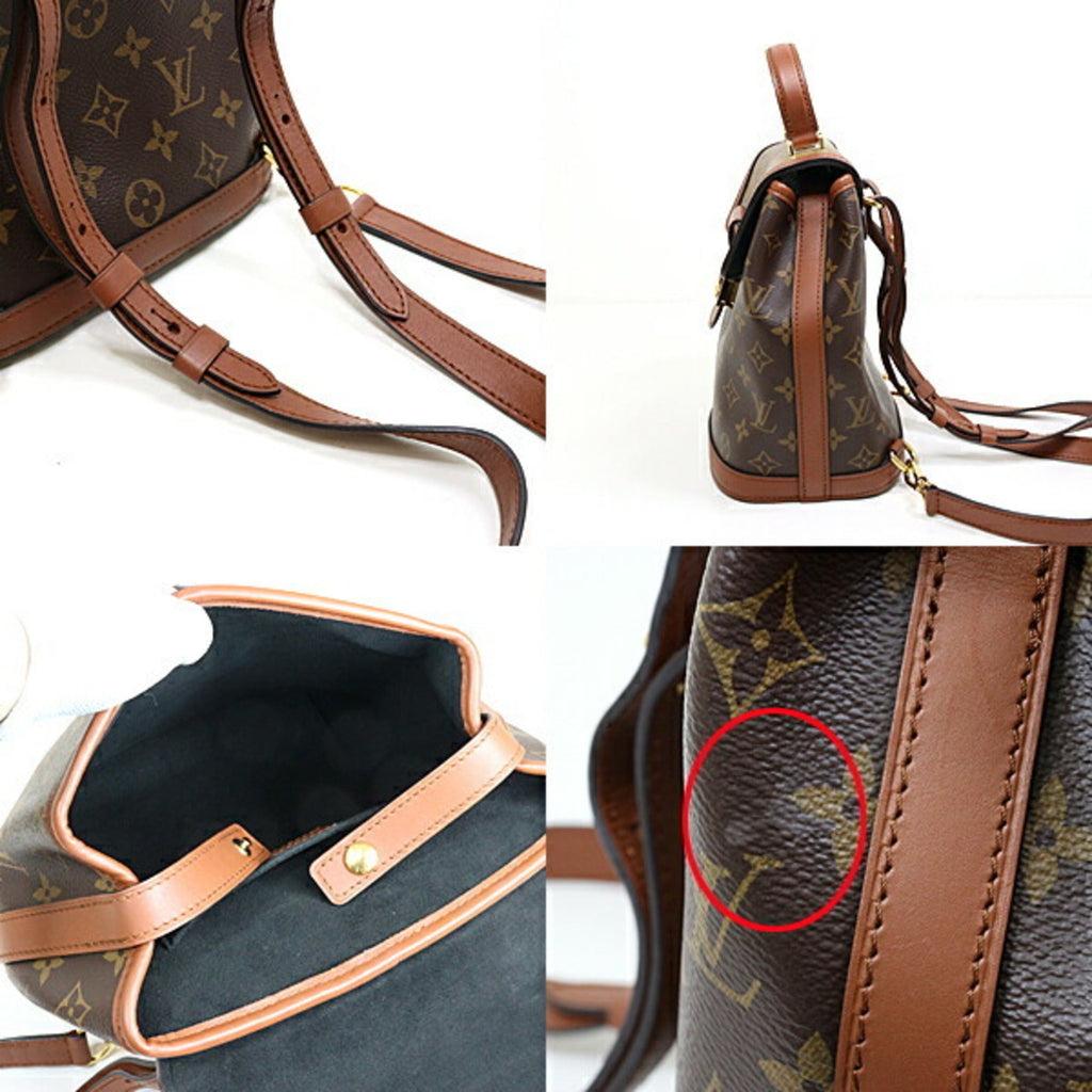 Louis Vuitton Monogram Reverse Beige Brown Monogram Monogram Reverse Monogram Backpack (Pre-Owned)