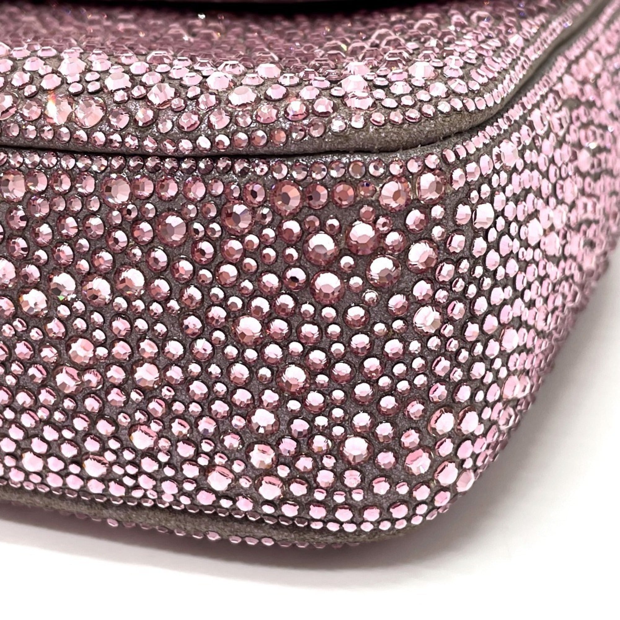 Chanel Pink Suede Shoulder Bag (Pre-Owned)