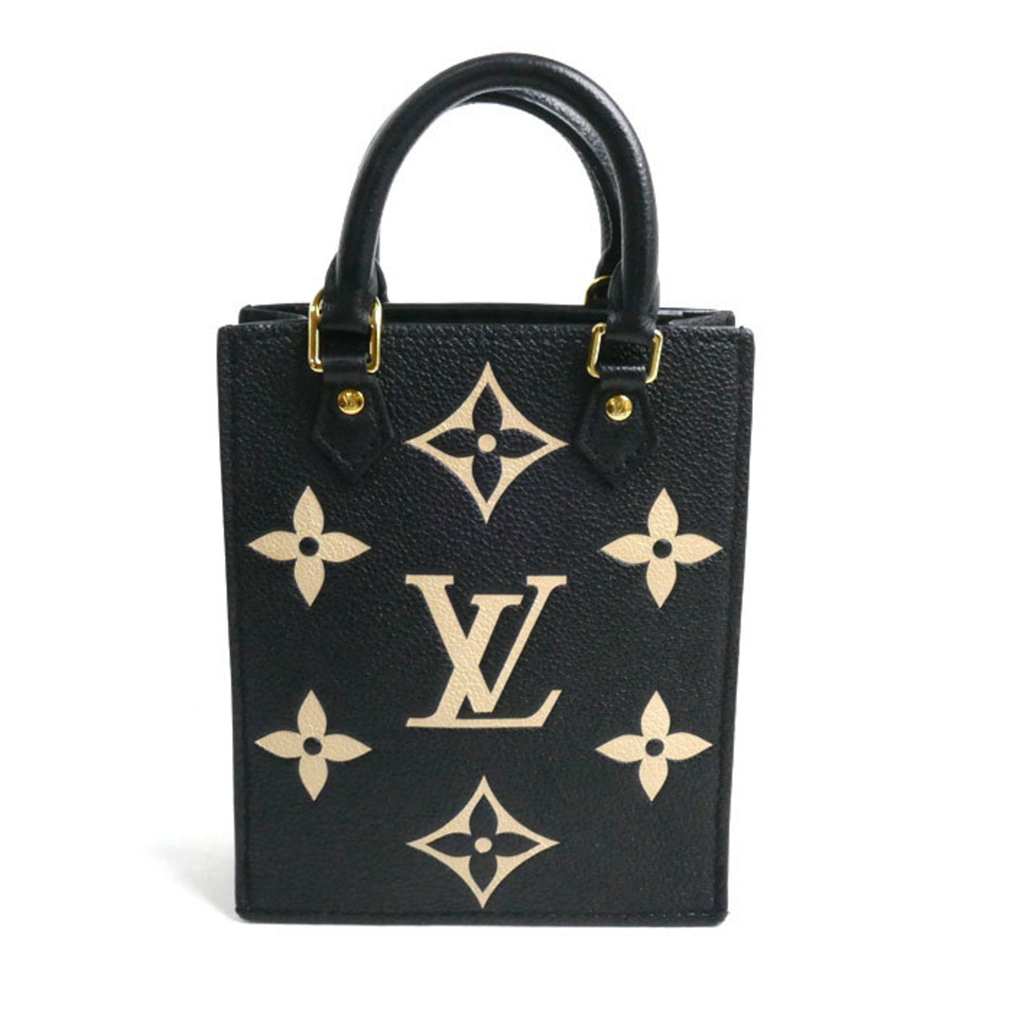 Louis Vuitton Beige Black Monogram Empreinte Shoulder Bag (Pre-Owned)