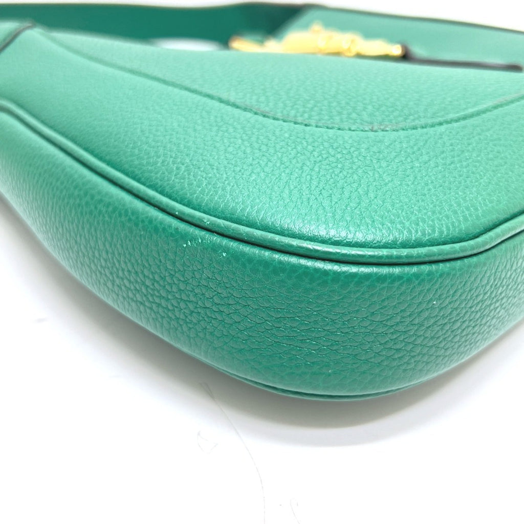 Gucci Green Leather Shoulder Bag (Pre-Owned)