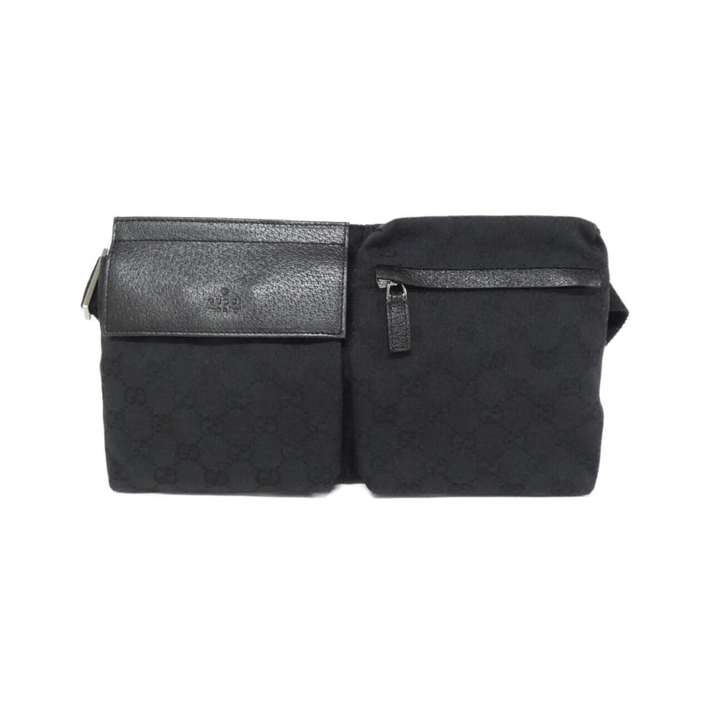 Gucci Black Gg Canvas Fanny Pack (Pre-Owned)