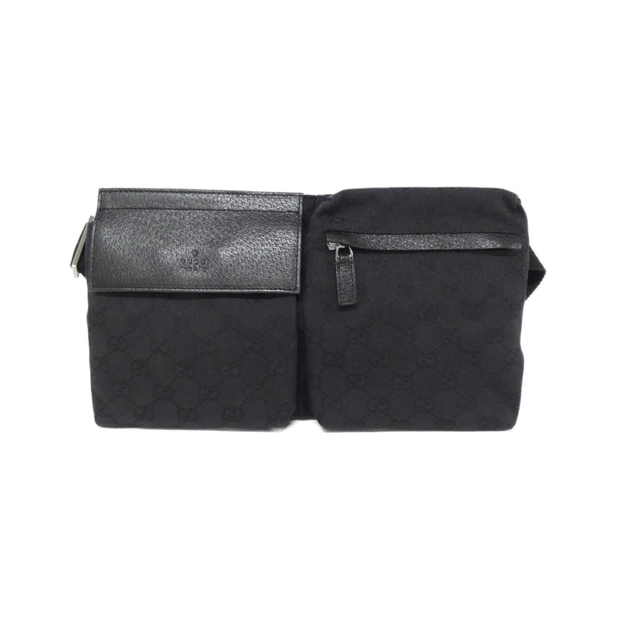 Gucci Black Gg Canvas Fanny Pack (Pre-Owned)
