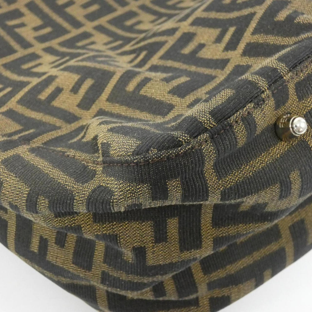Fendi Brown Canvas Handbag (Pre-Owned)