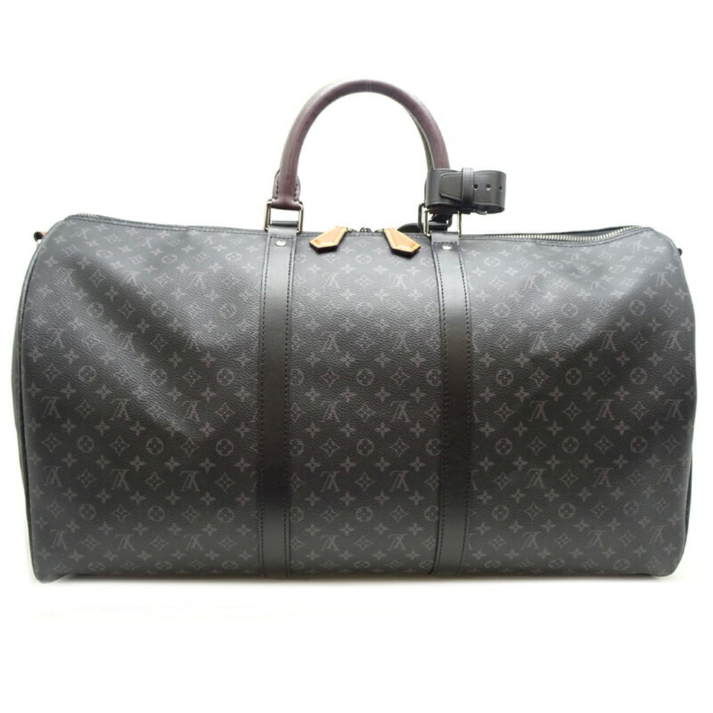 Louis Vuitton Collection Black Brown Green Monogram Eclipse Boston Bag (Pre-Owned)