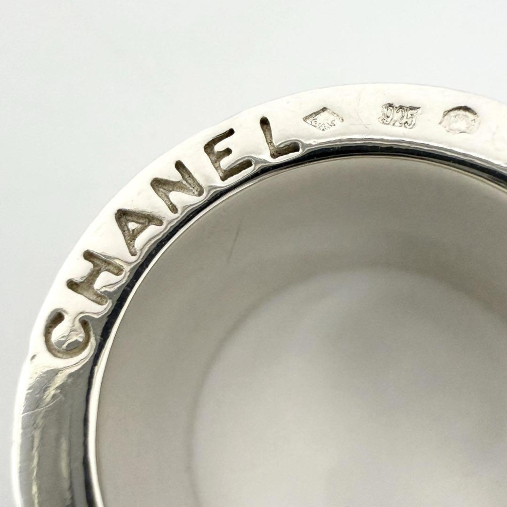 Chanel Silver Silver 925 Band Ring (Pre-Owned)