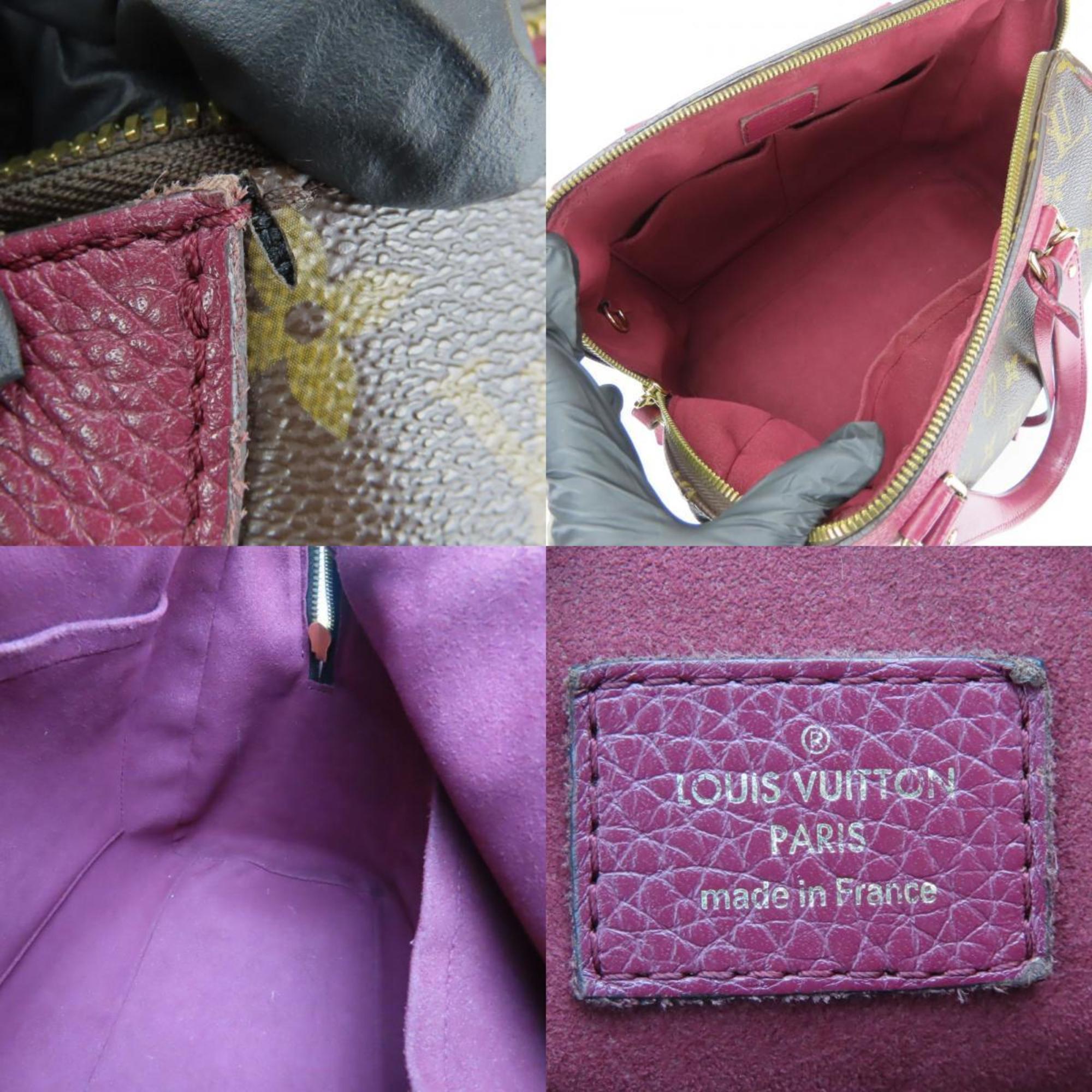 Louis Vuitton Aurore Brown Monogram Leather Handbag (Pre-Owned)