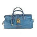 Louis Vuitton Suhali Blue Suhali Leather Handbag Tote Bag (Pre-Owned)