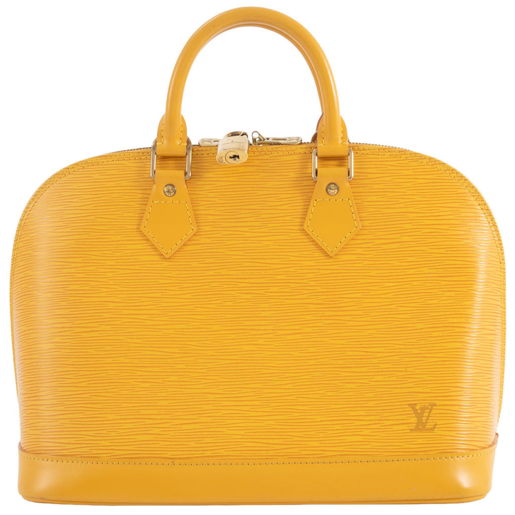 Louis Vuitton Yellow Epi Leather Handbag (Pre-Owned)