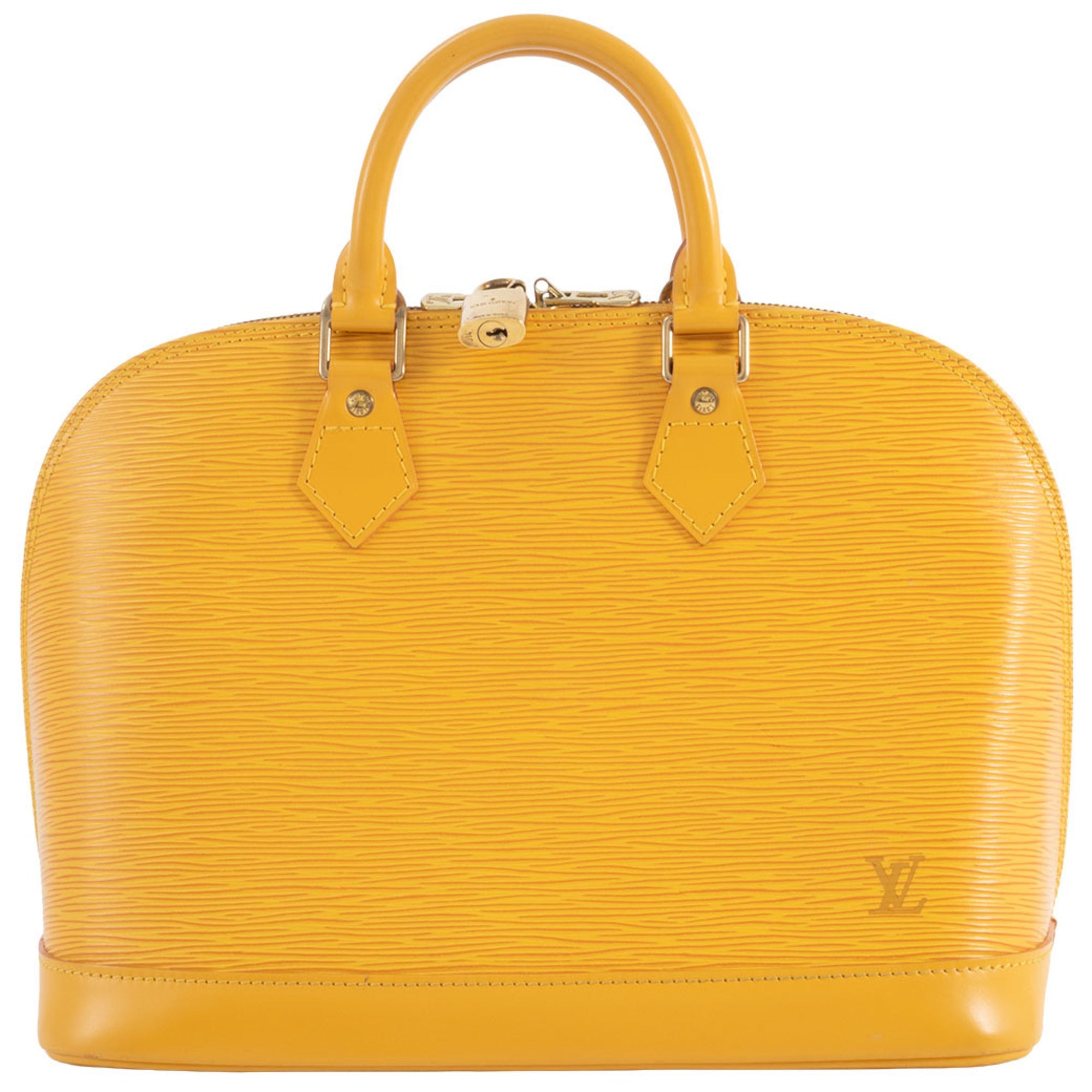 Louis Vuitton Yellow Epi Leather Handbag (Pre-Owned)