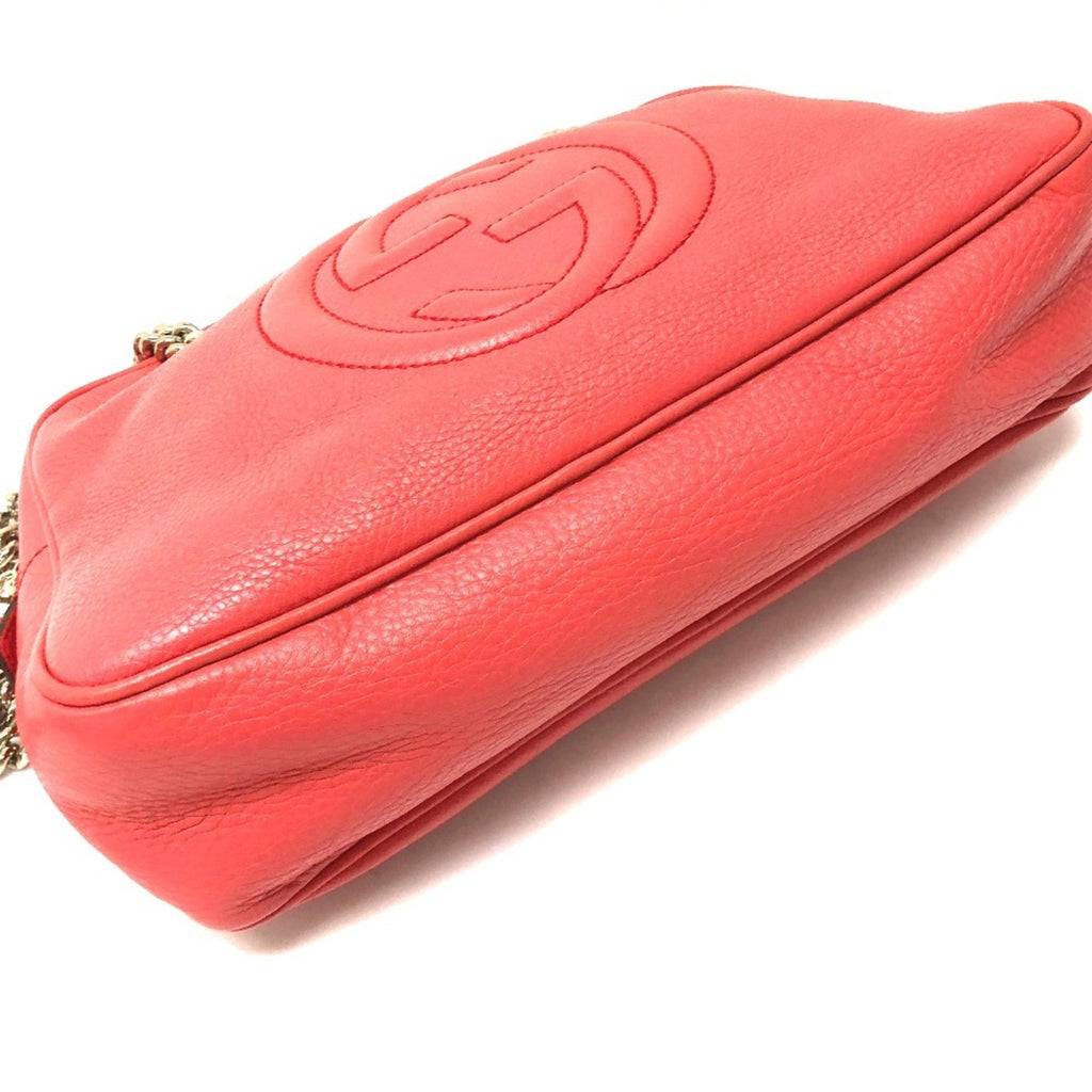 Gucci Soho Pink Leather Shoulder Bag (Pre-Owned)