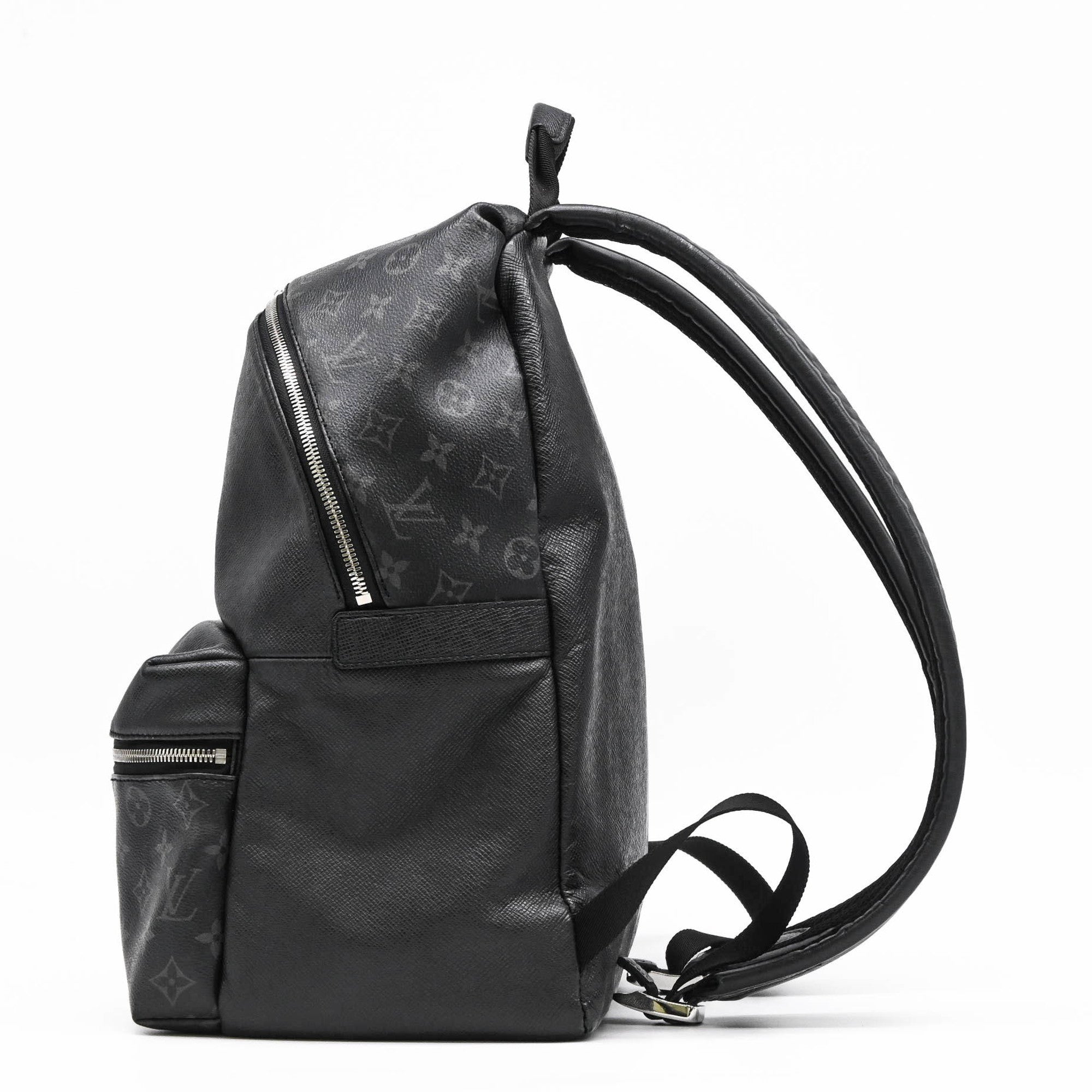 Louis Vuitton Taiga Black Taiga Leather Backpack (Pre-Owned)