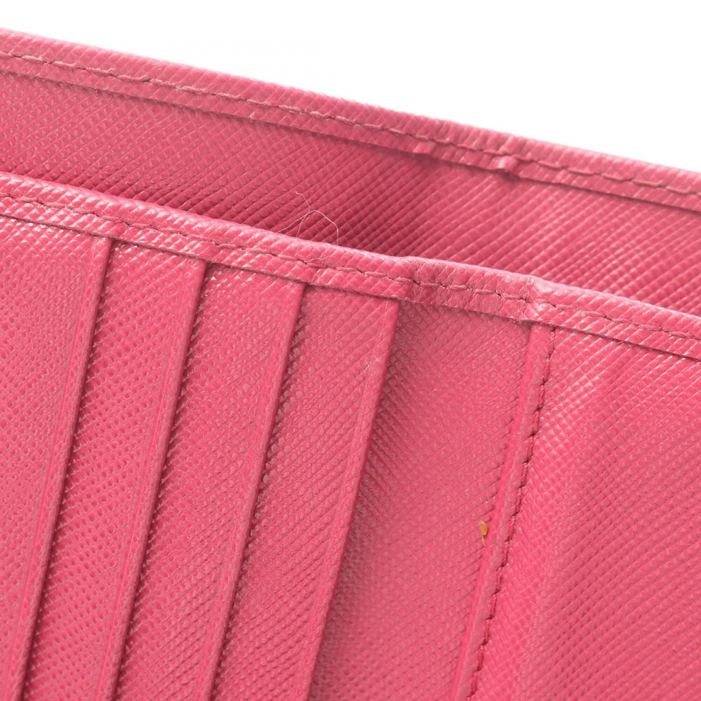 Prada Pink Leather Wallet (Tri-Fold) (Pre-Owned)