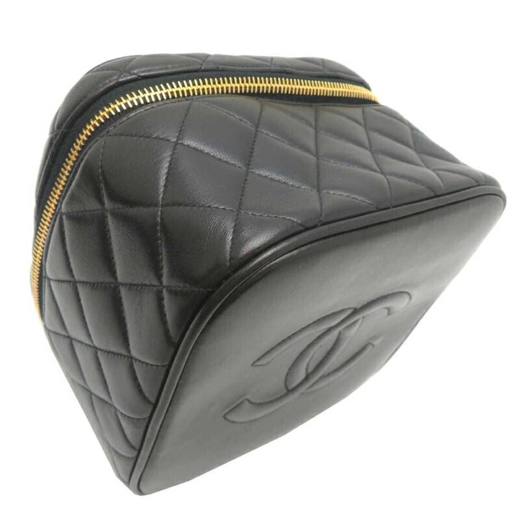 Chanel Black Leather Handbag (Pre-Owned)