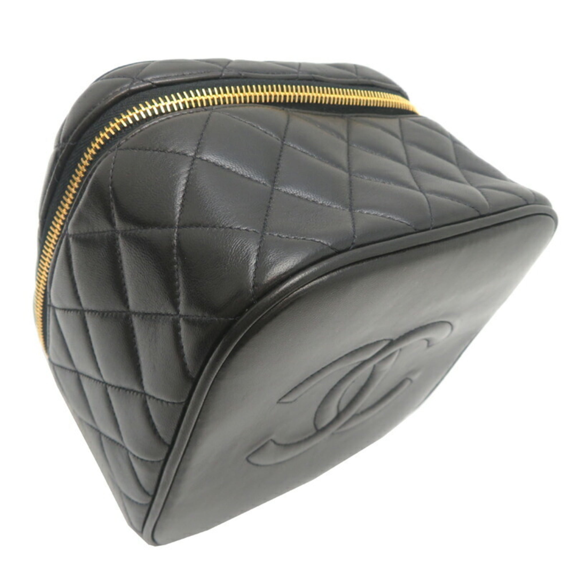 Chanel Black Leather Handbag (Pre-Owned)