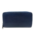 Louis Vuitton Blue Leather Long Wallet (Bi-Fold) (Pre-Owned)