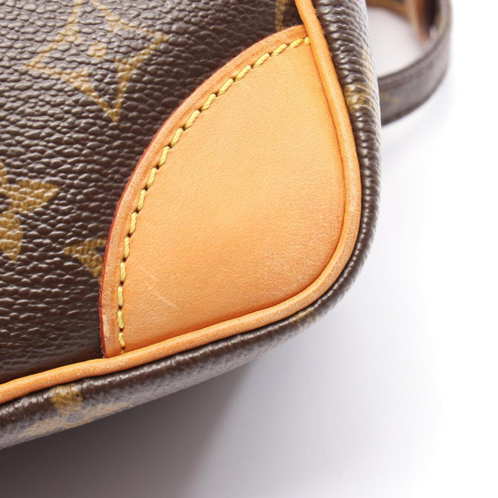 Louis Vuitton Brown Pvc Coated Canvas Leather Shoulder Bag (Pre-Owned)
