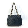 Chanel Black Leather Shoulder Bag (Pre-Owned)