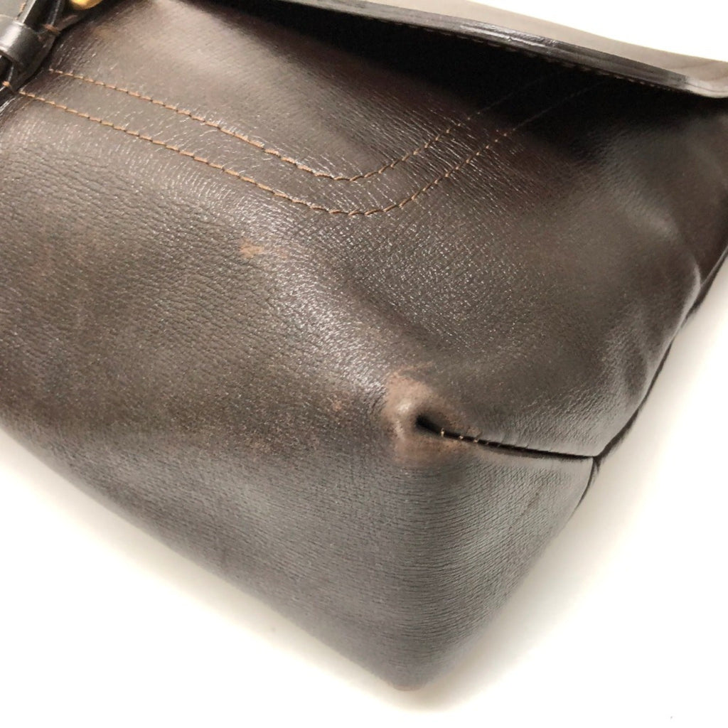 Louis Vuitton Brown Leather Shoulder Bag (Pre-Owned)