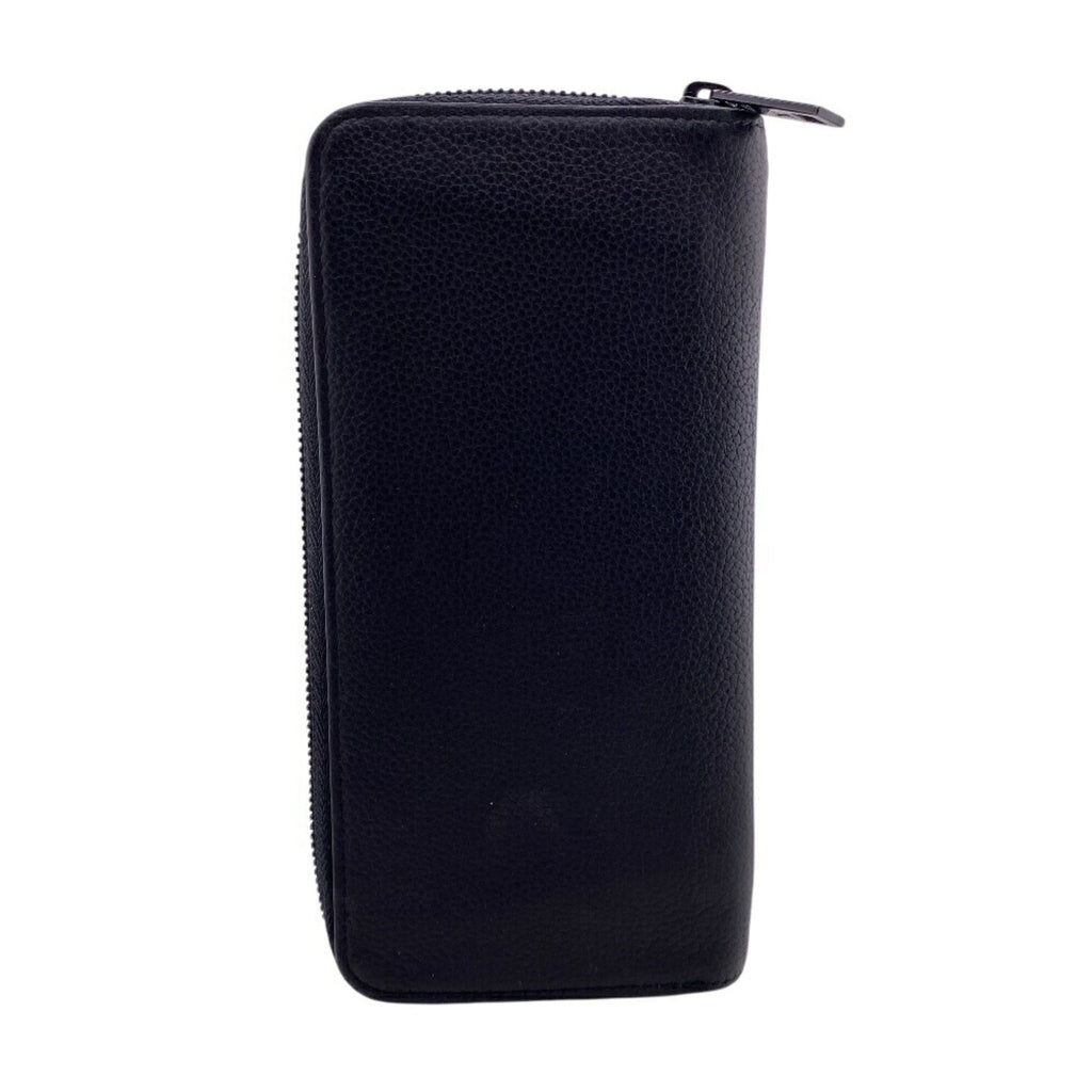 Louis Vuitton Black Leather Long Wallet (Bi-Fold) (Pre-Owned)