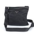 Prada Black Nylon Leather Shoulder Bag (Pre-Owned)