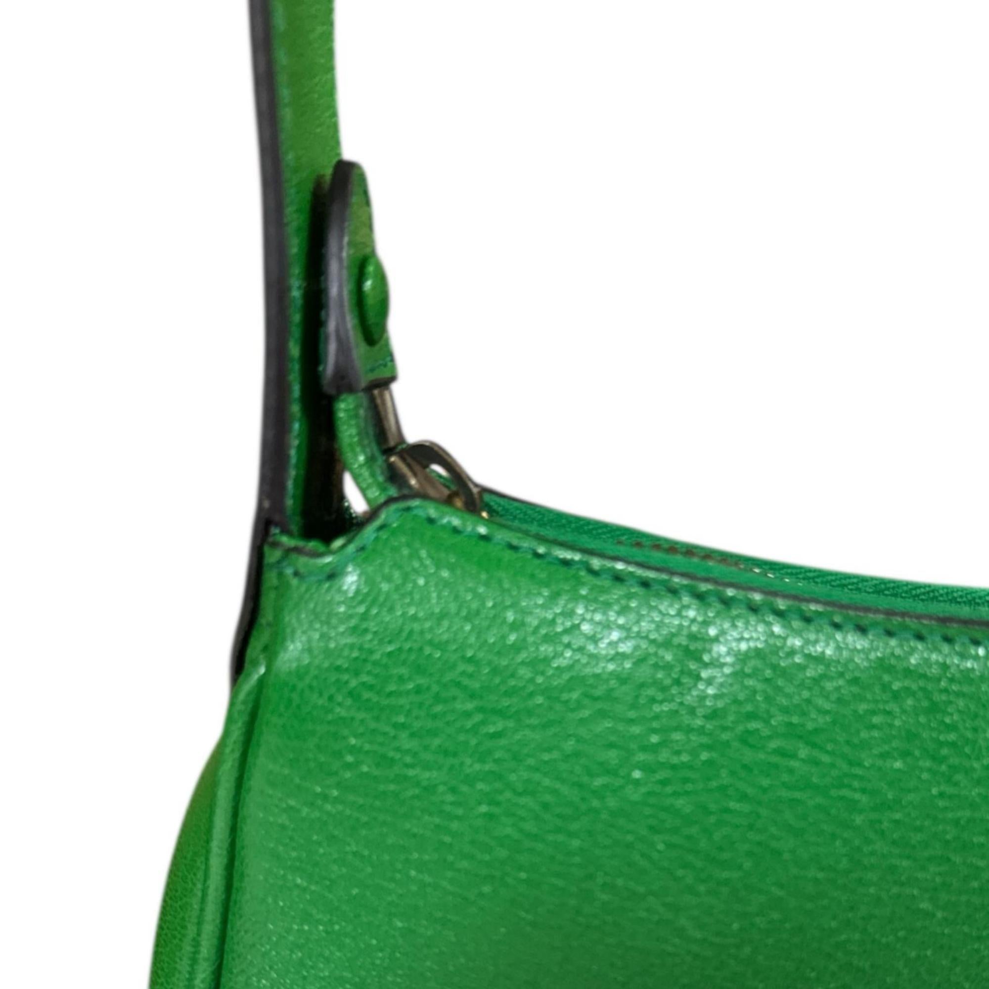 Gucci Green Leather Handbag (Pre-Owned)