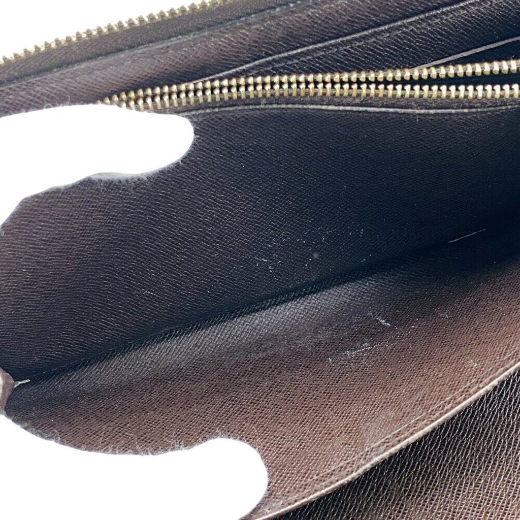 Louis Vuitton Brown Leather Long Wallet (Bi-Fold) (Pre-Owned)