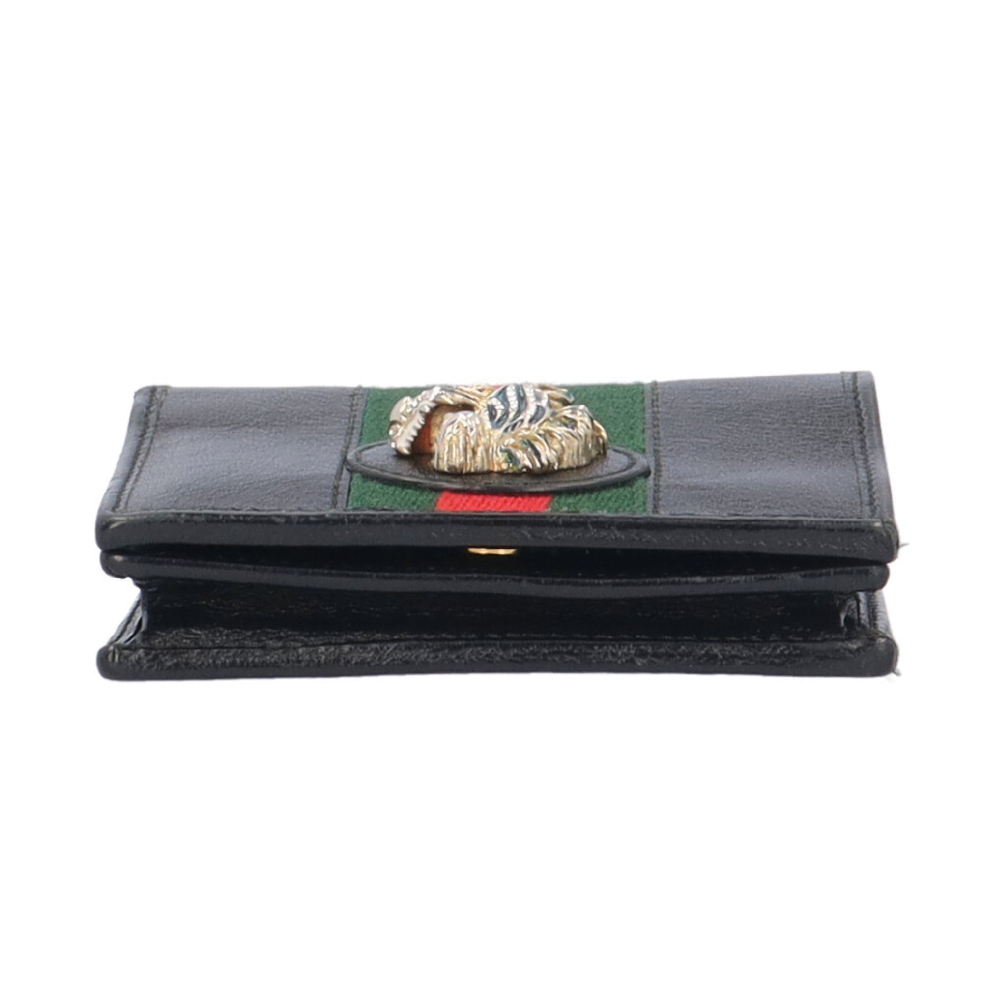 Gucci Black Leather Chain/Shoulder Wallet (Pre-Owned)