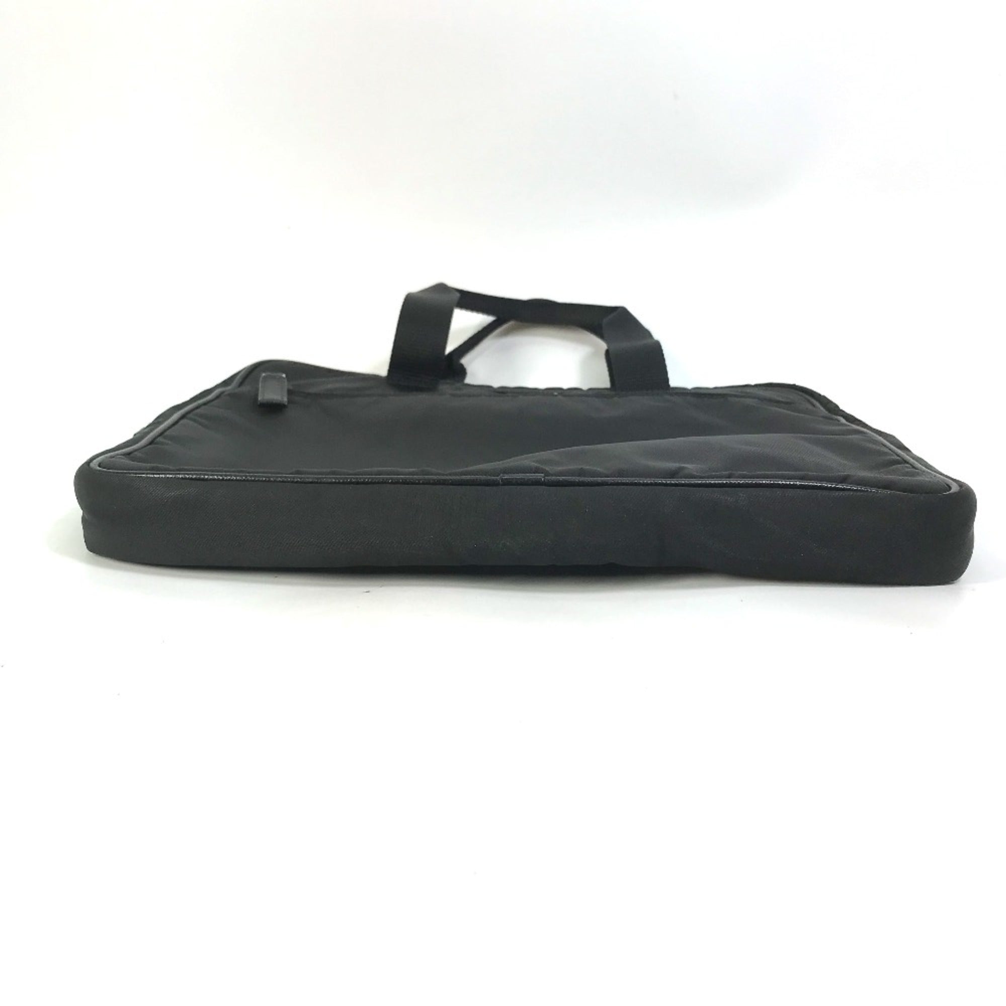Prada Black Cloth Briefcase (Pre-Owned)