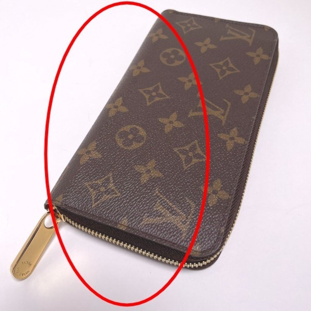 Louis Vuitton Brown Fuchsia Monogram Long Wallet (Bi-Fold) (Pre-Owned)
