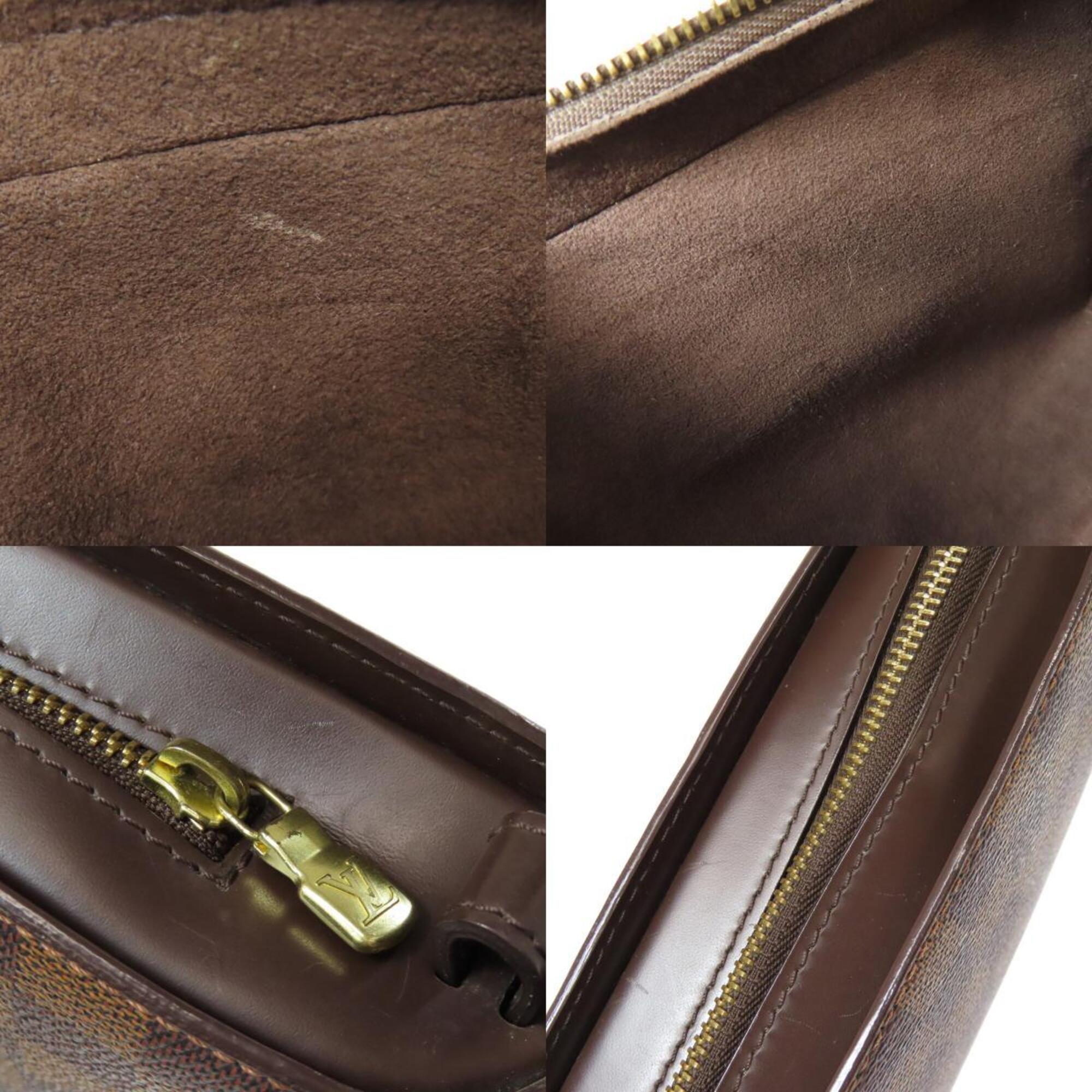 Louis Vuitton Brown Damier Canvas Clutch Bag (Pre-Owned)