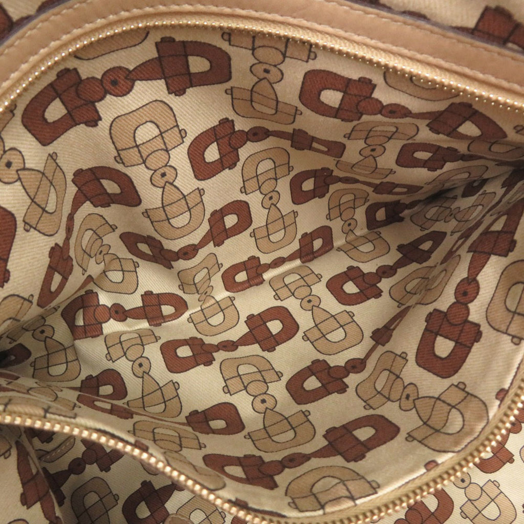 Gucci Beige Leather Handbag Tote Bag (Pre-Owned)