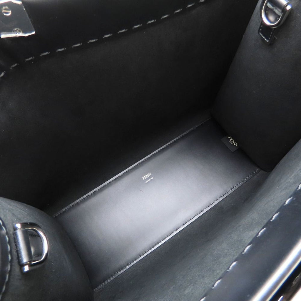 Fendi Black Leather Tote Bag (Pre-Owned)