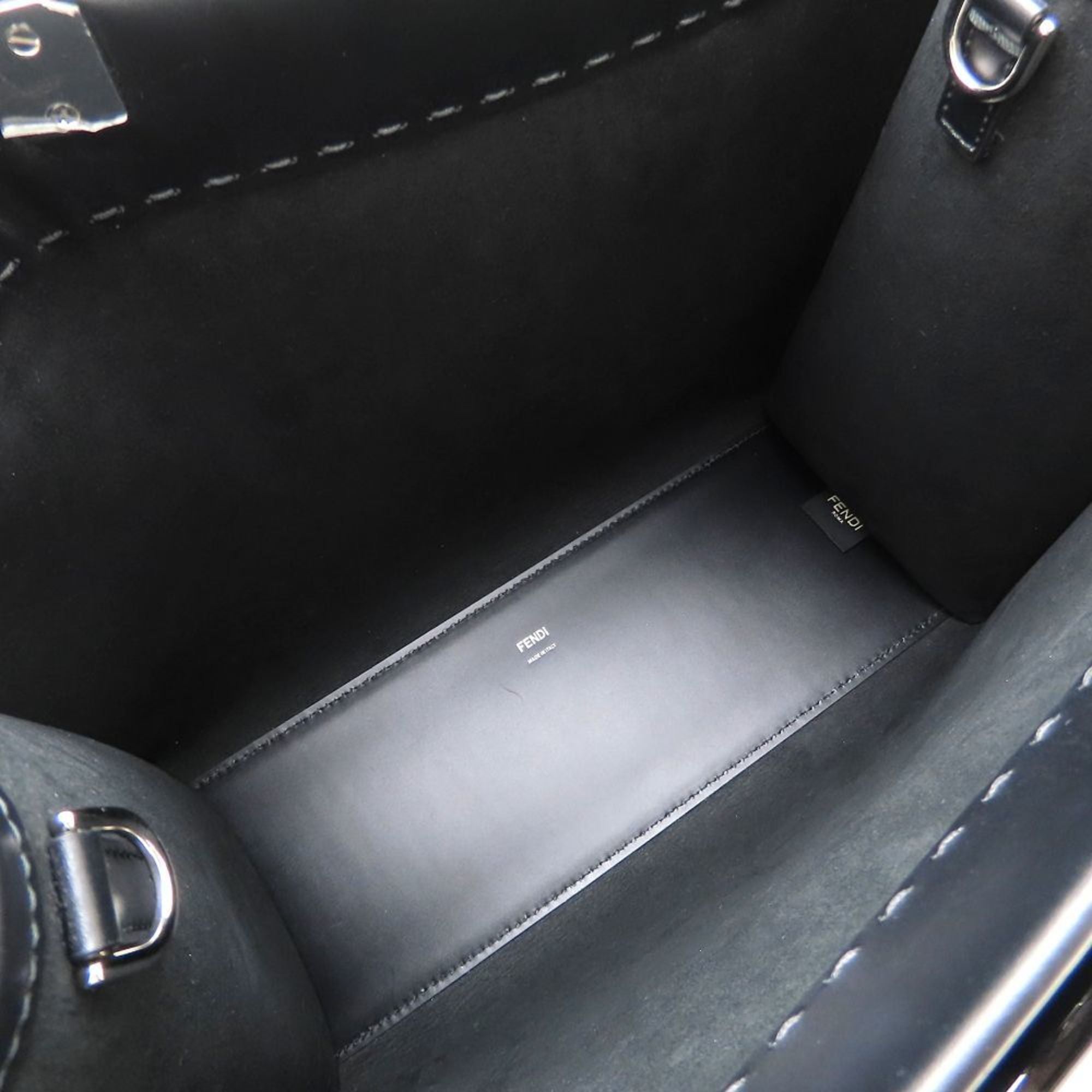 Fendi Black Leather Tote Bag (Pre-Owned)