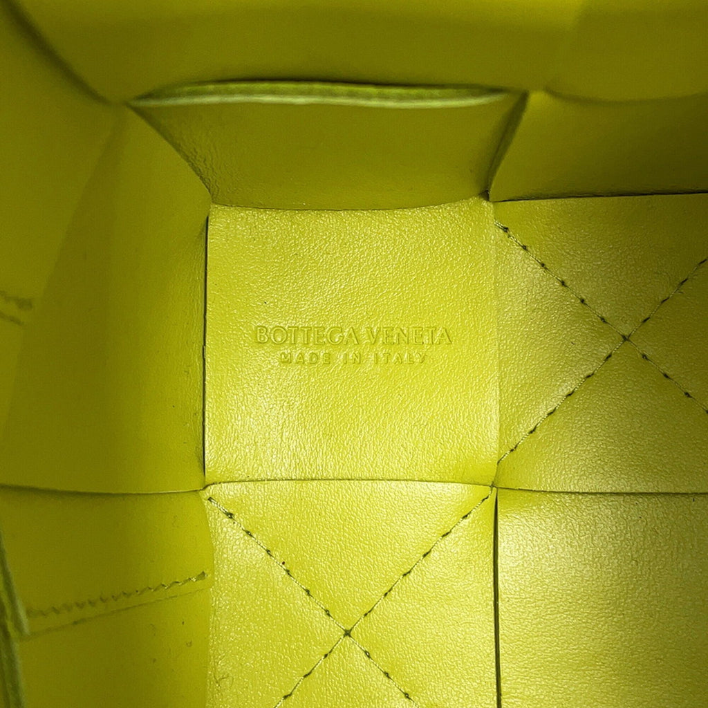 Bottega Veneta Yellow Leather Handbag Shoulder Bag (Pre-Owned)