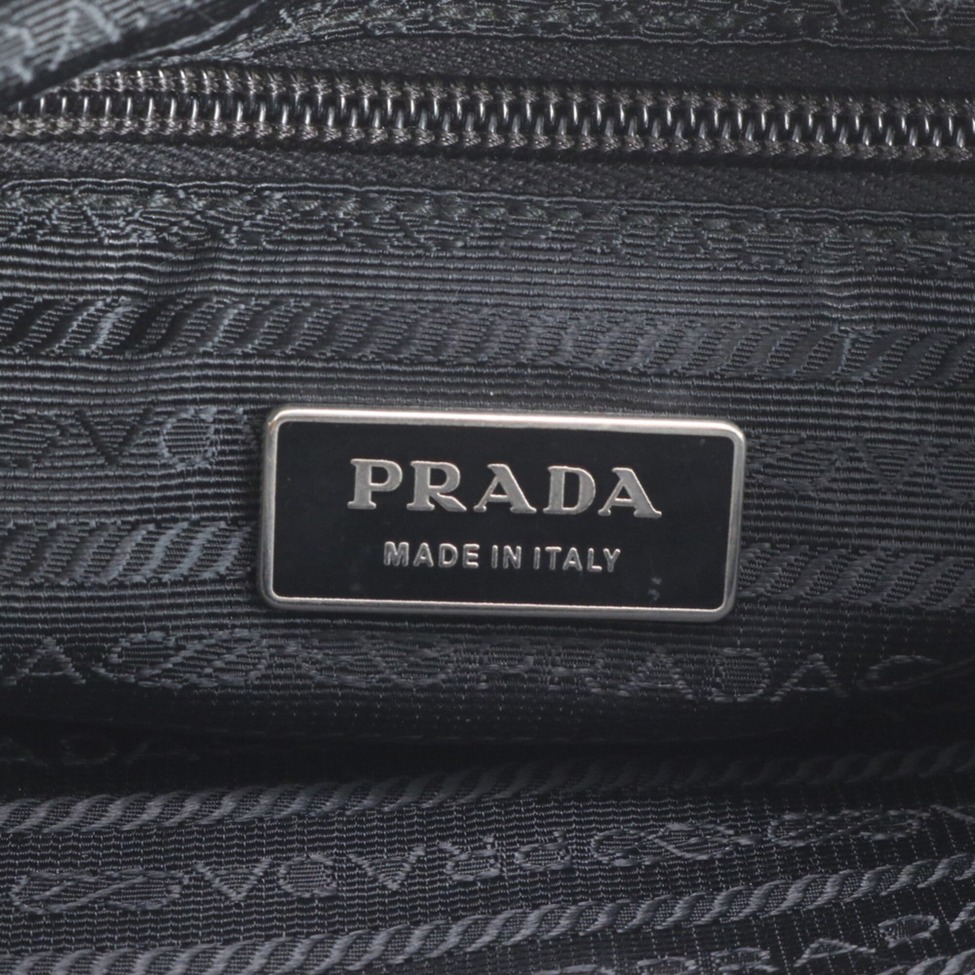 Prada Black Nylon Leather Shoulder Bag (Pre-Owned)