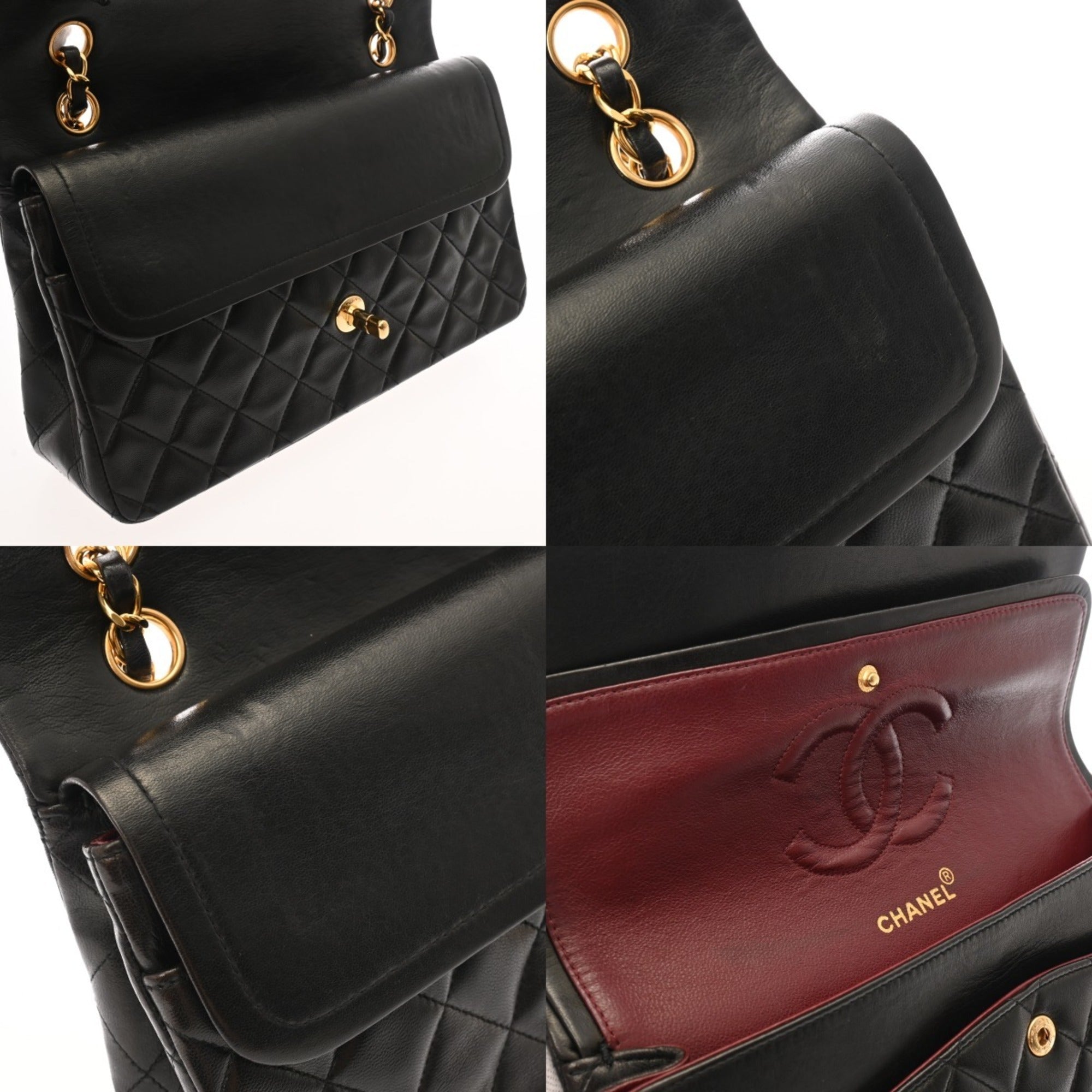 Chanel Black Leather Shoulder Bag (Pre-Owned)