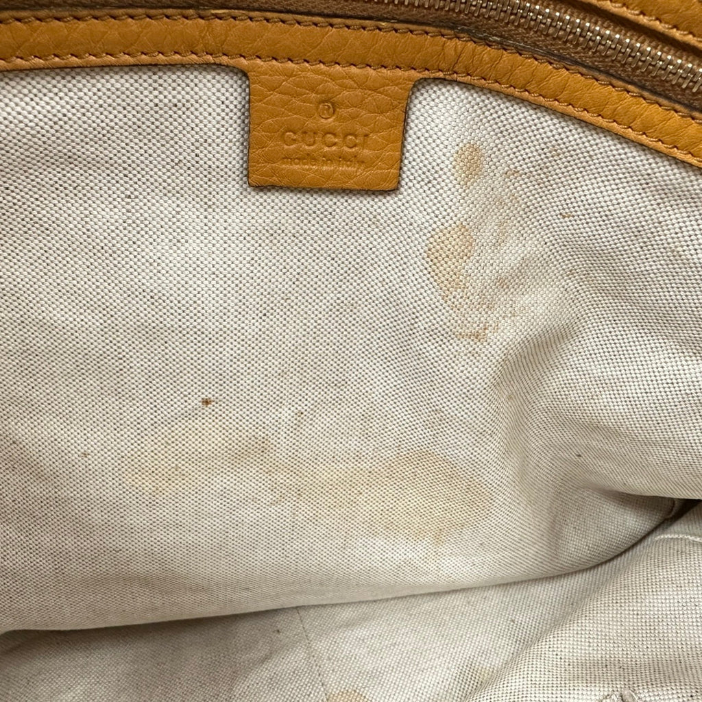 Gucci Yellow Leather Tote Bag (Pre-Owned)
