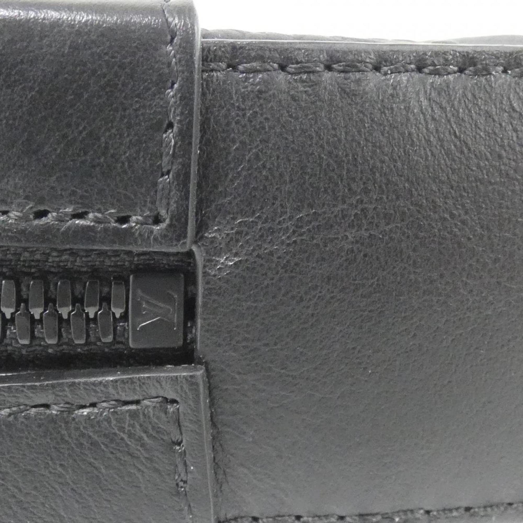 Louis Vuitton Taurillon Black Leather Shoulder Bag (Pre-Owned)