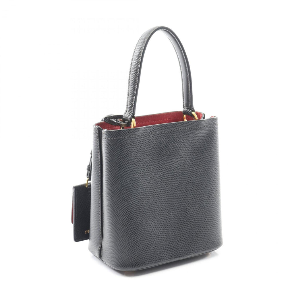 Prada Saffiano Black Leather Handbag (Pre-Owned)