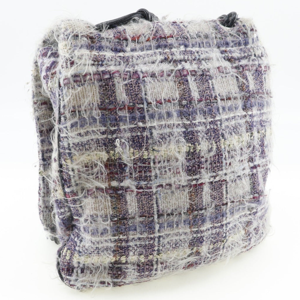 Chanel Purple Tweed Shoulder Bag (Pre-Owned)
