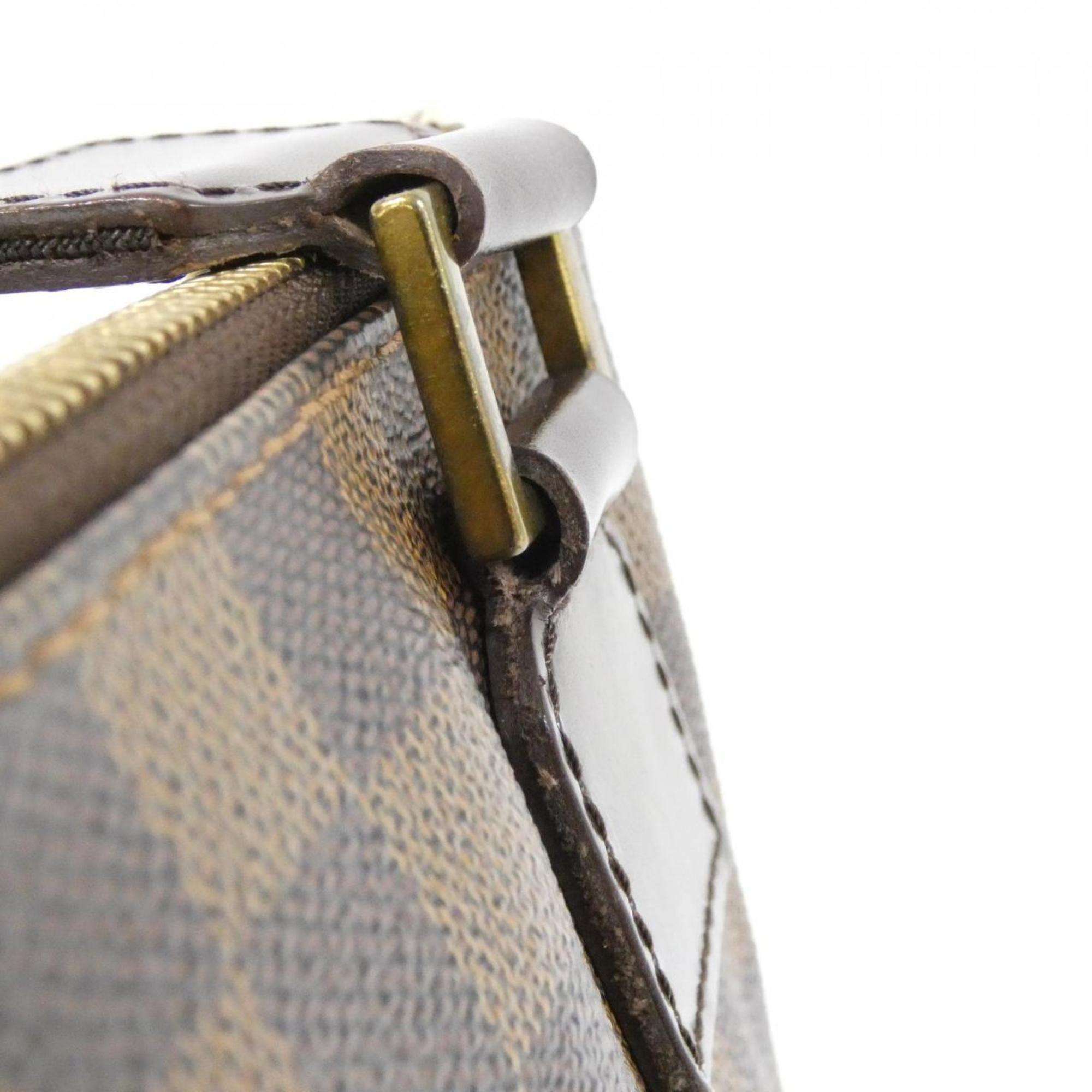 Louis Vuitton Ebene Coated Canvas Pochette Shoulder Bag (Pre-Owned)