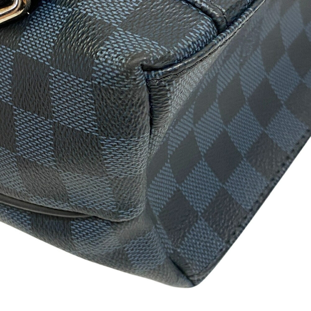 Louis Vuitton Damier Cobalt Gray Leather Backpack (Pre-Owned)