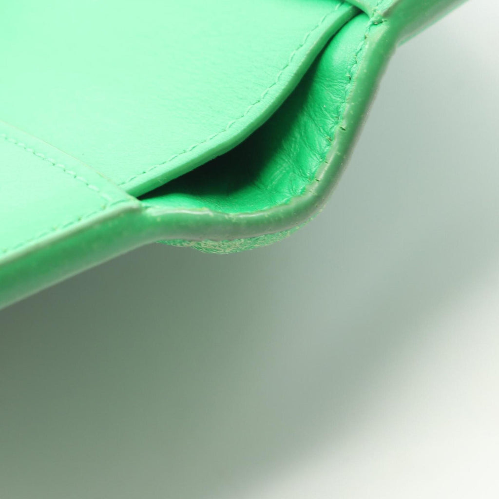 Bottega Veneta Green Leather Wallet (Bi-Fold) (Pre-Owned)