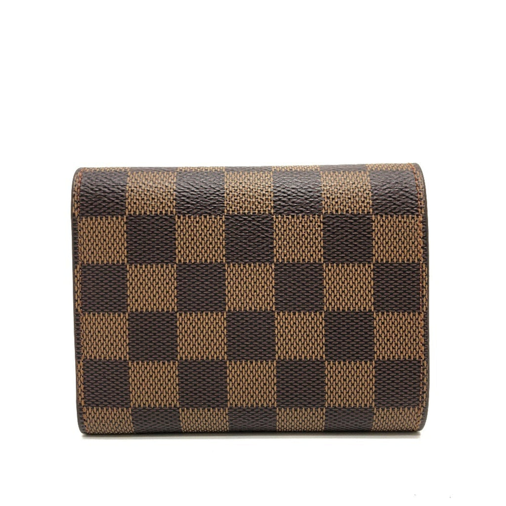 Louis Vuitton Brown Red Color Damier Canvas Coin Purse/Coin Case (Pre-Owned)