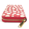 Louis Vuitton Red Color White Patent Leather Long Wallet (Bi-Fold) (Pre-Owned)