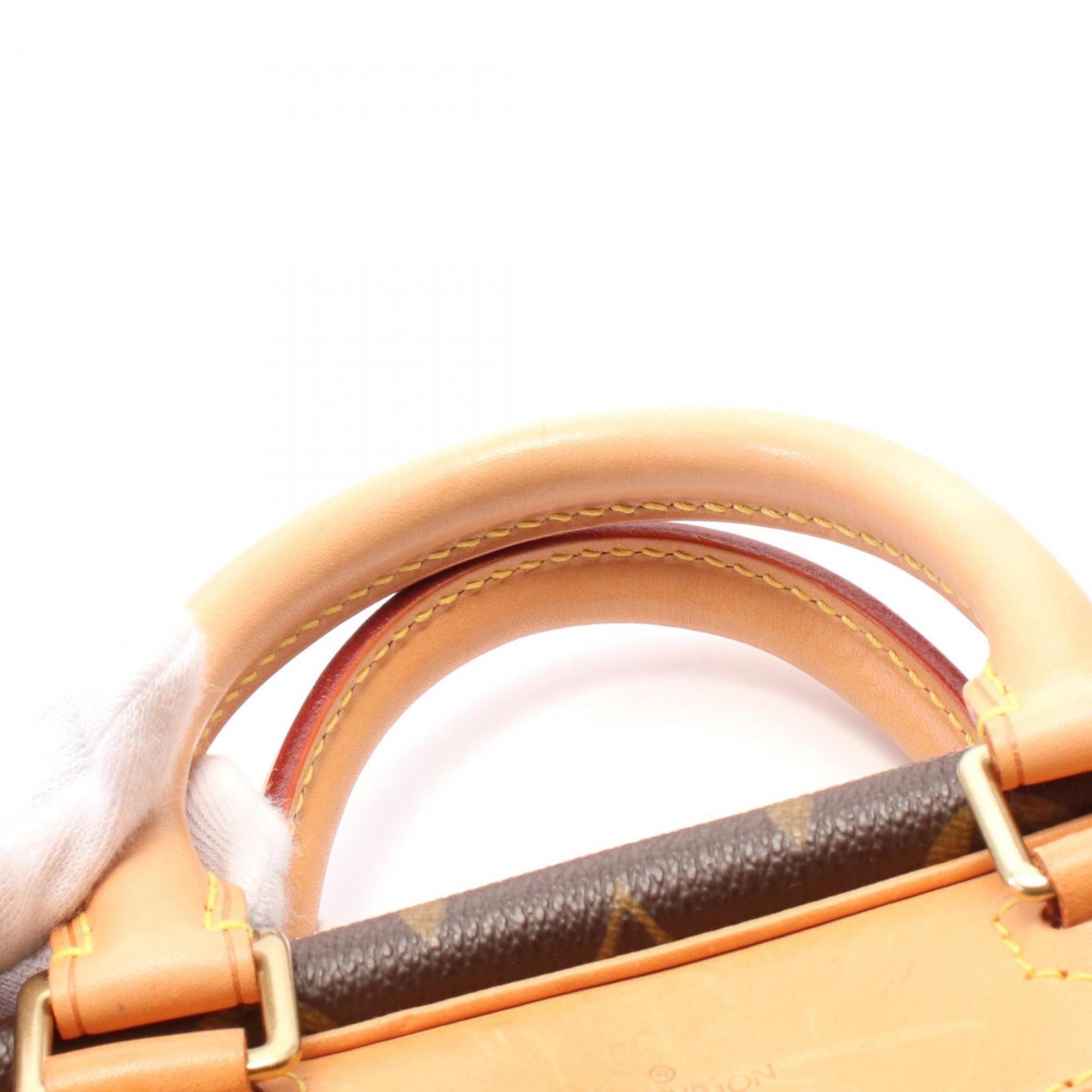 Louis Vuitton Brown Coated Canvas Pvc Monogram Leather Handbag (Pre-Owned)