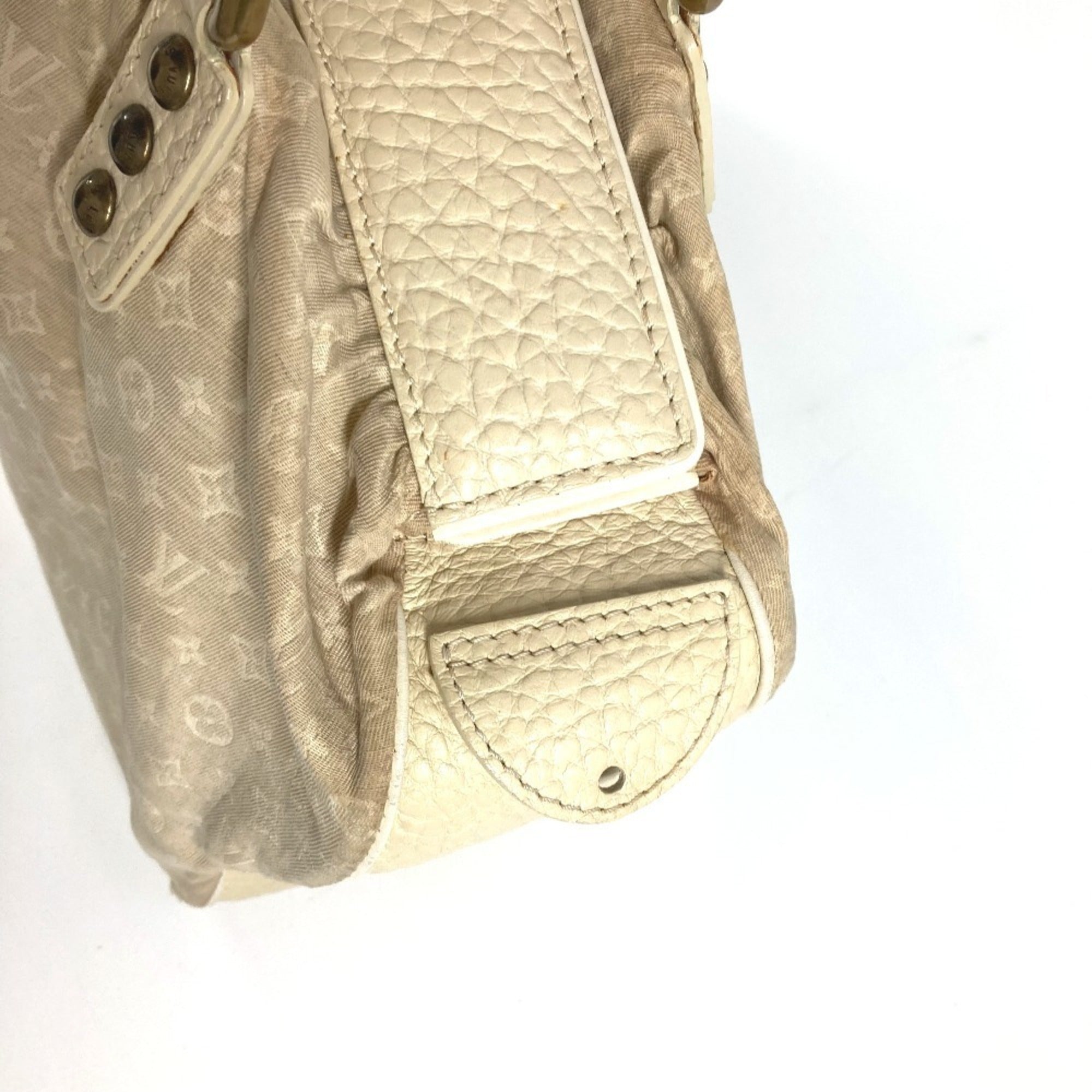 Louis Vuitton Monogram Mini Beige Gris Monogram Mini Boston Bag Handbag Shoulder Bag (Pre-Owned)