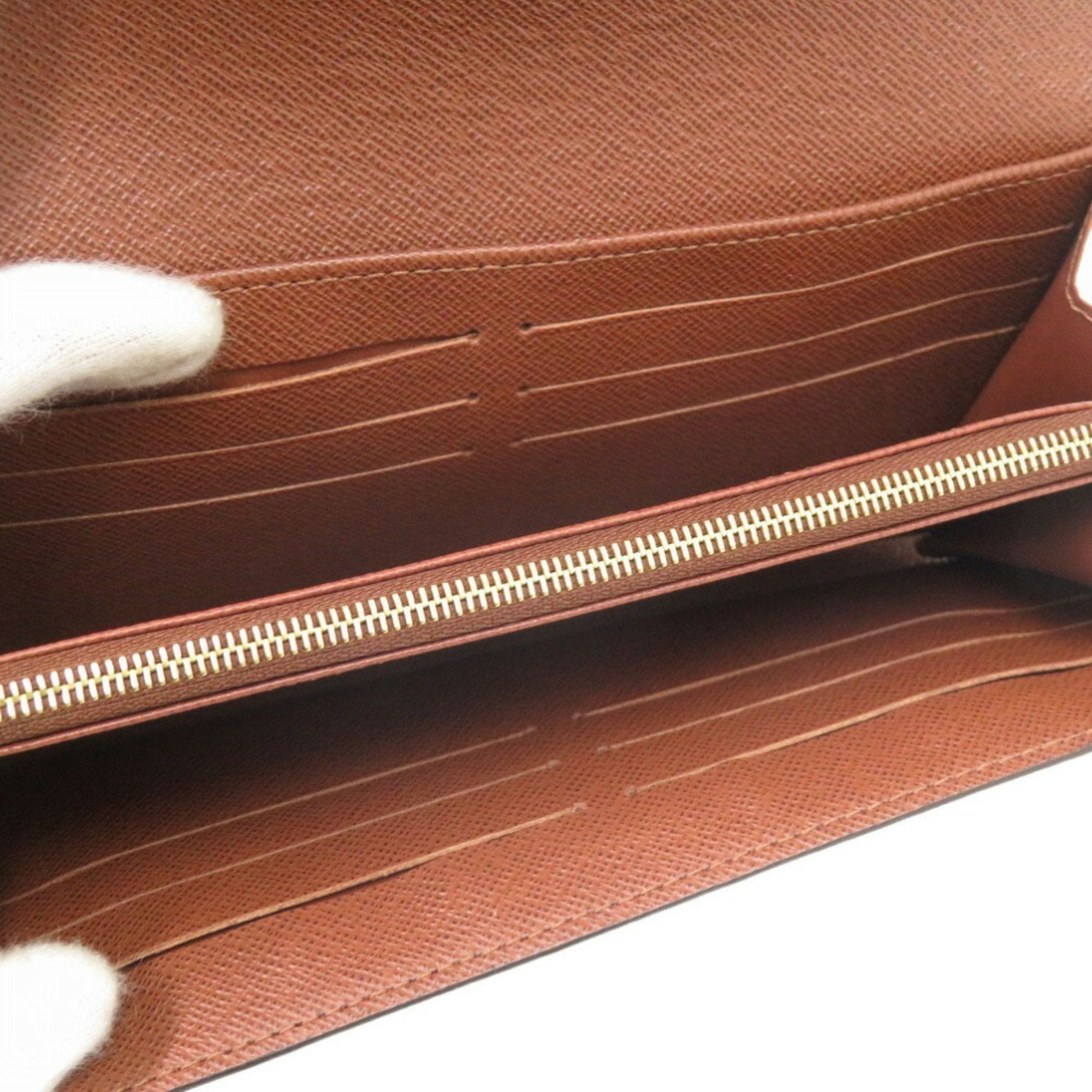 Louis Vuitton Brown Monogram Monogram Long Wallet (Bi-Fold) (Pre-Owned)